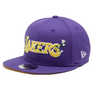 Czapka z daszkiem New Era LA Lakers Flower Wordmark 60358100 Fioletowy - Czapki damskie - miniaturka - grafika 1