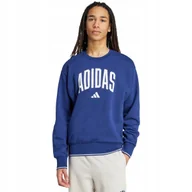 Bluzy męskie - Bluza męska adidas Collegiate Sweat niebieska JM1734 L - miniaturka - grafika 1