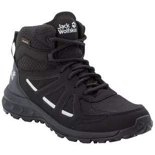 Buty męskie Jack Wolfskin Woodland 2 Texapore Mid M Rozmiar butów (UE): 45,5 / Kolor: czarny - Buty trekkingowe męskie - miniaturka - grafika 1