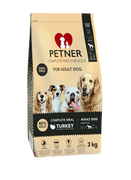 Sucha karma dla psów - Petner Adult dog large breeds with turkey 3kg - miniaturka - grafika 1
