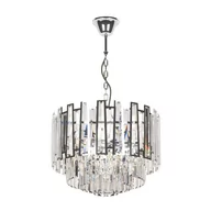 Lampy sufitowe - Kaja Katerina lampa wisząca 6x40W srebrny/kryształ K-8178 - miniaturka - grafika 1