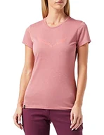 Koszulki i topy damskie - Salewa Salewa Damski t-shirt Solid Dry W Mauvemood Melange 46 00-0000027019 - miniaturka - grafika 1