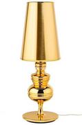 Lampy stojące - King Home Lampa biurkowa śr.18cm Queen złota/miedziana 1018T1.GOLD - miniaturka - grafika 1