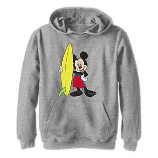 Bluzy dla chłopców - Disney Mickey Surf chłopięca bluza z kapturem (1 opakowanie), Sportowa wrzosowiec, L - grafika 1