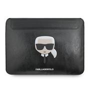 Torby na laptopy - Head Karl Lagerfeld Karl Lagerfeld Sleeve KLCS16KHBK 16" czarny/black Ikonik Karl s KF000903-0 - miniaturka - grafika 1