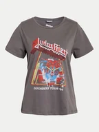 Koszulki i topy damskie - Noisy May T-Shirt Nate 27032258 Szary Regular Fit - miniaturka - grafika 1