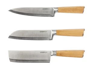 LIVARNO home Nóż szefa kuchni / Nóż Santoku / Tasak, z bambusową rękojeścią - Noże kuchenne - miniaturka - grafika 1