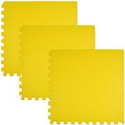 Maty piankowe - Humbi, Mata piankowa/Puzzle piankowe, Żółty, 62x62 cm, 3 szt. - miniaturka - grafika 1