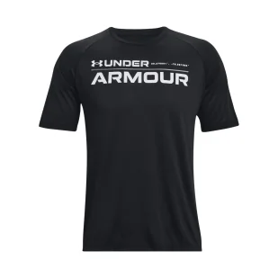 Koszulka męska Under Armour TECH 2.0 WORDMARK  SS - Koszulki sportowe męskie - miniaturka - grafika 5