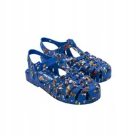 Sandały damskie - Melissa Possession Print Mickey Blue Multicolor Sandały Damskie Niebieskie - miniaturka - grafika 1