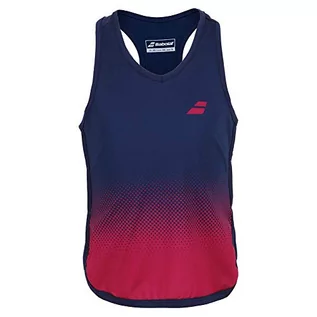 Koszulki i topy damskie - Babolat Uniseks dziecięcy Comete Tank Top Girl Tanktop, niebieski (niebieski/czerwony (Vivacious Red), 6-8 años - grafika 1