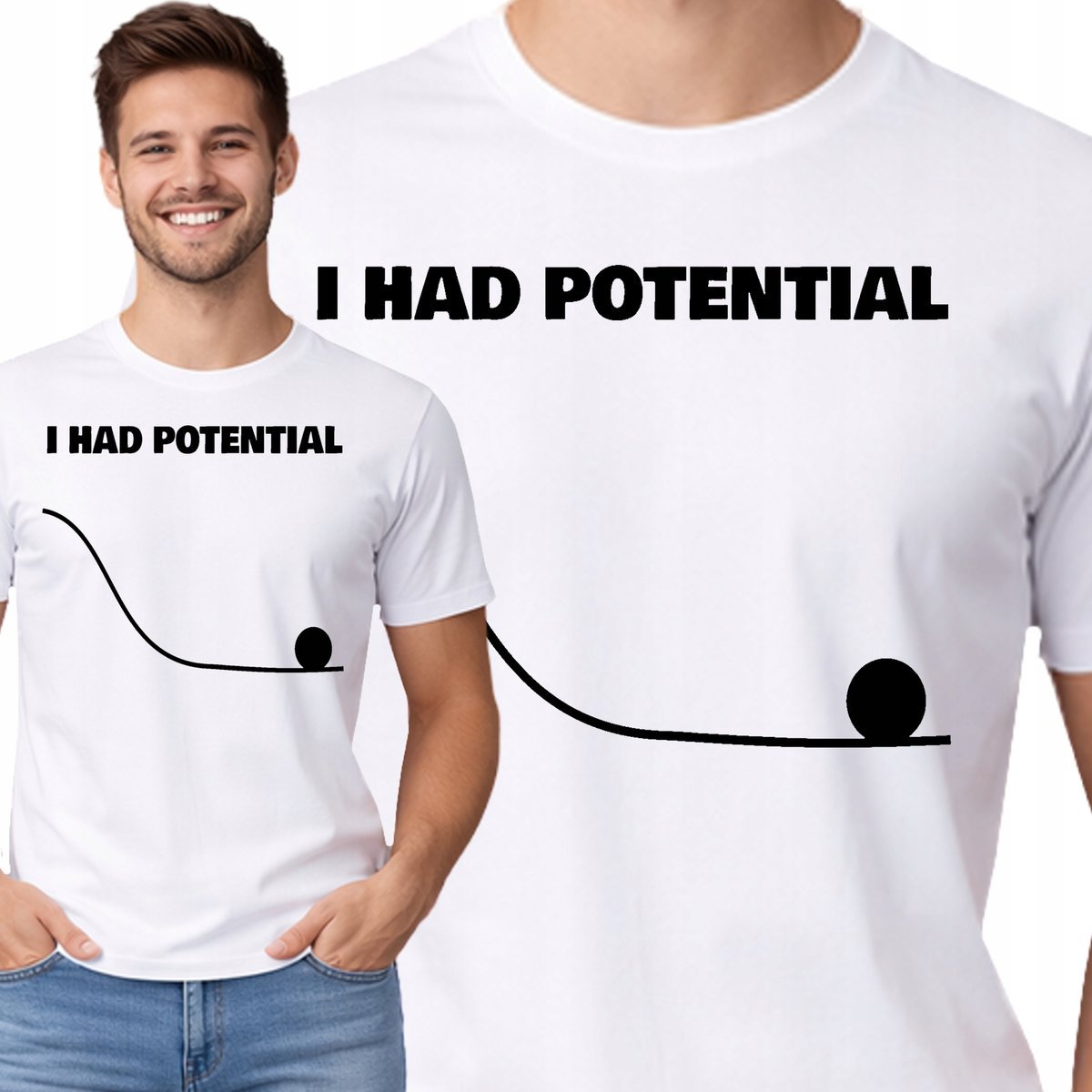 Projekt Hail Mary Koszulka I Had Potential T-Shirt Gosling S P426