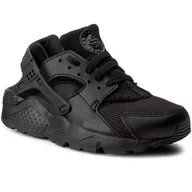 Buty dla dziewczynek - Nike Sportswear HUARACHE RUN Tenisówki i Trampki black/white 654275 - miniaturka - grafika 1