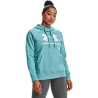 Bluzy sportowe damskie - Bluza damska Under Armour Rival Fleece Logo Hoodie - miniaturka - grafika 1