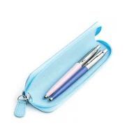 Zestawy piśmiennicze - Zestaw prezentowy długopis Parker Jotter Originals Różowy i Niebieski z niebieskim etui - miniaturka - grafika 1