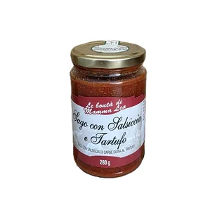 Sos pomidorowy z kiełbasą i truflą letnią, 280 g / Le bontà di Mamma Lea - Majonezy i dressingi - miniaturka - grafika 1