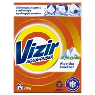 Środki do prania - Vizir Alpine Fresh, Proszek do prania Aqua Powder, 260g, 4 prania - miniaturka - grafika 1