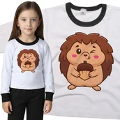 Piżamy dla dziewczynek - Piżama dziecięca Szczęśliwy Jeżyk Z Żołędziem Dzień Jeża Jesień 98/104 - VoloDonum - miniaturka - grafika 1