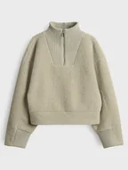 Bluzy damskie - OPUS Bluza polarowa "Gick" w kolorze zielonym - miniaturka - grafika 1