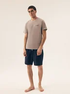 Piżamy damskie - Piżama męska Dorm Henderson szary, granatowy L - miniaturka - grafika 1