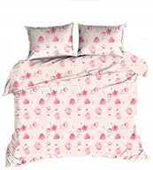 Pościel - pościel z kory 200x220 + 2 poszewki K 88 tulipany różowe - miniaturka - grafika 1