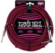 Inne akcesoria gitarowe - Ernie Ball EB 6062 Black Red Kabel instrumentalny 7,62 m - miniaturka - grafika 1