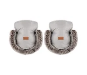 Akcesoria do wózków - PETITE&MARS - Mufka na rączki wózka FURRY Champagne Shower - miniaturka - grafika 1