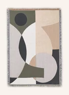 Koce - Ferm Living Pled Entire Tapestry gruen - miniaturka - grafika 1