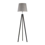 Lampy stojące - Lampa podłogowa w stylu skandynawskim ARUBA VELUR - kolor abażura: szary - miniaturka - grafika 1