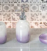 Akcesoria łazienkowe - Perłowy dozownik  na mydło w płynie Prem 1380 - miniaturka - grafika 1