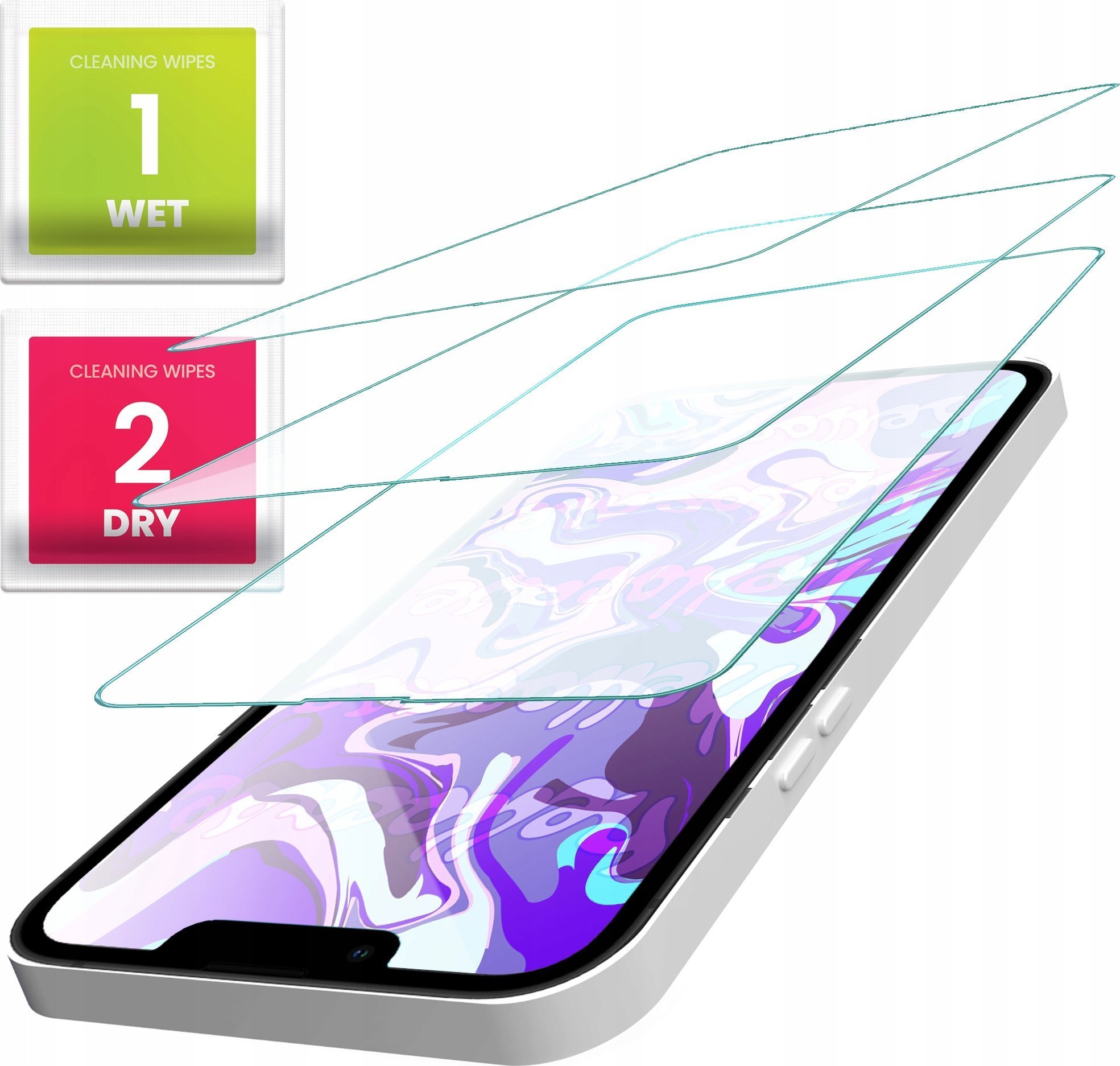 Hello Case 3-PAK Szkło Hartowane do Iphone 13 Mini szybka 9H, płaskie 2.5D, ochronne