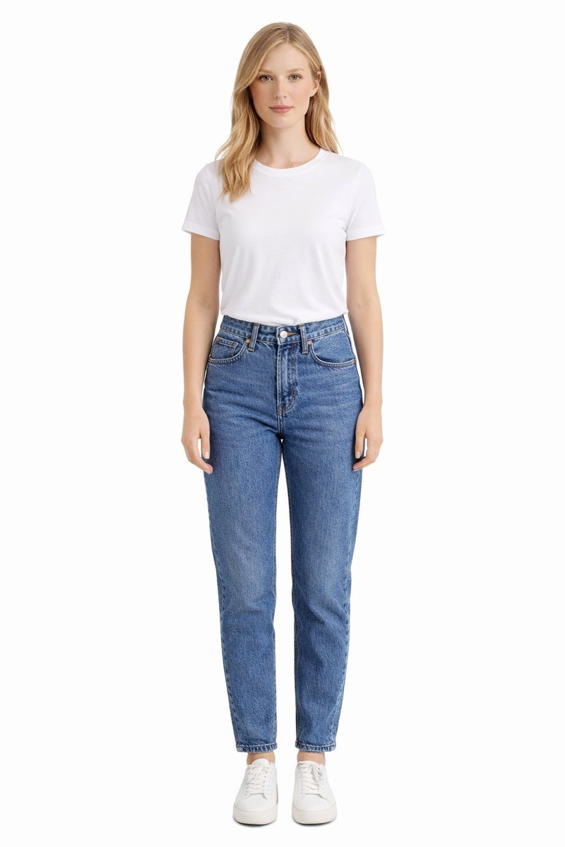 LEVI'S JEANSY DAMSKIE PROSTE WYSOKI STAN NIEBIESKIE BAWEŁNA 29/30 1I4A