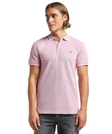 Koszulki męskie - Koszulka Lee PIQUE POLO 112363856 Soft Mauve S - miniaturka - grafika 1