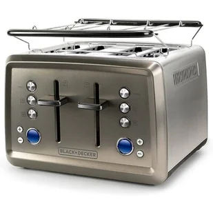 Black&Decker Toster czarny + Decker BXTO1960E 4 otwory tostowe 6 poziomów mocy 1960 W - Tostery - miniaturka - grafika 1
