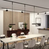 Akcesoria do oświetlenia - Paulmann URail Hildor wisząca LED 3 000 K czarna - miniaturka - grafika 1