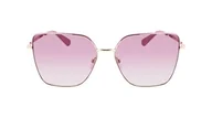 Okulary przeciwsłoneczne - Calvin Klein Okulary przeciwsłoneczne damskie, Złoty, XL - miniaturka - grafika 1