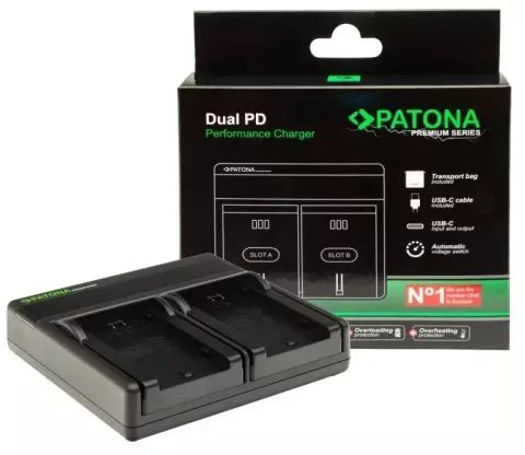 Ładowarka do aparatu Patona PATONA Premium Ładowarka Dual PD LCD FZ100 USB-C