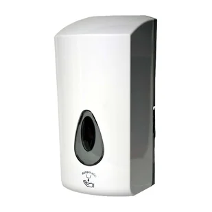 Sanela Dozowniki ze stali nierdzewnej - Automatyczny, ścienny dozownik środka dezynfekcyjnego, 1000 ml, kolor biały SLDN 08ED - Dozowniki papieru i mydła dla firm - miniaturka - grafika 1