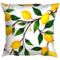 Poszewki na poduszki - Poszewka Na Poduszkę Dekoracyjna 40X40 Jasiek Do Salonu Sypialni Cytryny - miniaturka - grafika 1