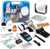 Zabawy w naśladowanie dorosłych - ZESTAW FRYZJERSKI DZIECIĘCY MAŁY FRYZJER SUSZARKA AKCESORIA GOLARKA PREZENT - miniaturka - grafika 1