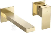 Baterie umywalkowe - Bateria umywalkowa podtynkowa ARS BRUSHED GOLD - miniaturka - grafika 1