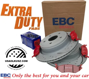Tylne klocki EXTRA DUTY ED+ + nawiercone nacinane tarcze hamulcowe EBC seria GD Dodge Durango 2004-2009 - Tarcze hamulcowe - miniaturka - grafika 1