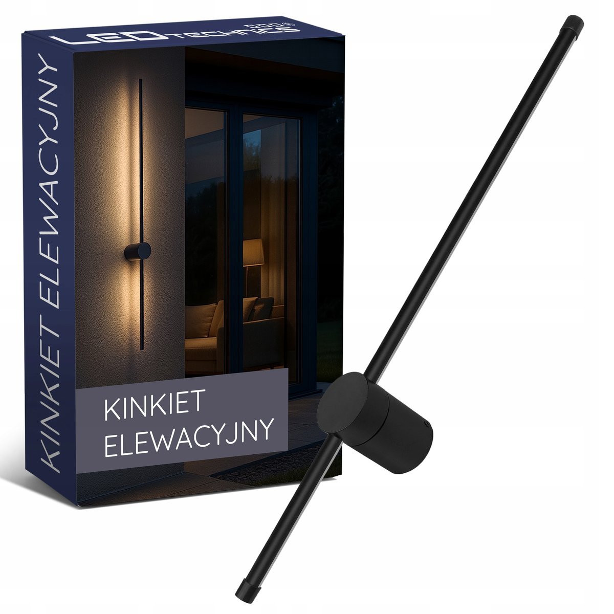 Lampa ścienna elewacyjna ogrodowa kinkiet zewnętrzny 14W LED CCD 60cm