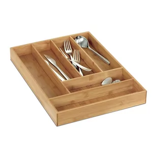 Organizer bambusowy, 43 x 31 x 4,8 cm - Suszarki do naczyń - miniaturka - grafika 1