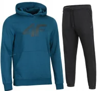 Dresy męskie - 4F OCIEPLANY MÄSKI DRES BAWEĹNA KOMPLET BLUZA SPODNIE / rozm XXL - miniaturka - grafika 1