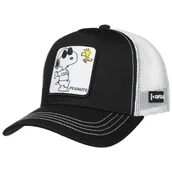 Czapki i chusty sportowe męskie - Czapka Trucker Snoopy Peanuts by Capslab, czarno-biały, One Size - miniaturka - grafika 1