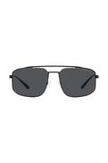 Okulary przeciwsłoneczne - Emporio Armani okulary przeciwsłoneczne męskie kolor czarny - miniaturka - grafika 1