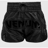 Spodnie sportowe męskie - Venum Spodenki Muay Thai Inferno Black/Black - miniaturka - grafika 1