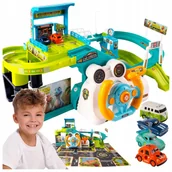 Zabawki konstrukcyjne - GARAŻ PARKING ZABAWKA INTERAKTYWNA PREZENT DLA CHŁOPCA 4 5 6 LATKA - miniaturka - grafika 1