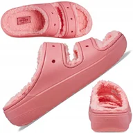 Kapcie damskie - DAMSKIE KAPCIE KLAPKI CROCS LEKKIE WYGODNE KROKSY DOMOWE PAPUCIE r. 37-38 - miniaturka - grafika 1